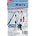 Wintersportkarte Harz: Skiwanderwege Loipen und Pisten. Ma�stab 1 : 50 000