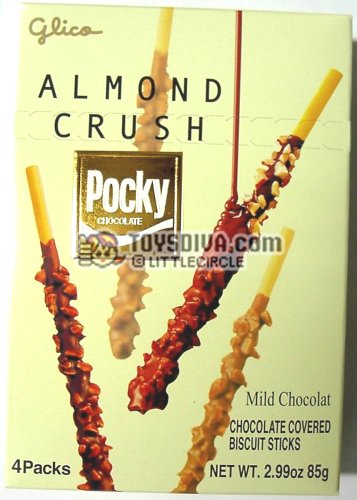Glico Almond Crush Chocolate Pocky - 2.86 Oz by Glico