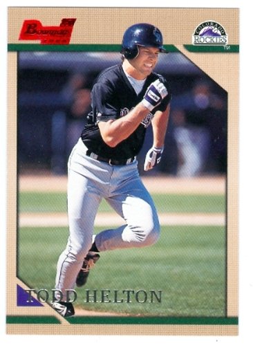 Todd Helton baseball card 1996 Topps Bowman #378 (Colorado Rockies - rookie card)