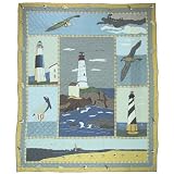 Lighthouse By Bay Quilt Twin 65 x 85 In.