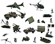 Classic Armour Combat Series - 4 Pack Playset Classic Armour Combat Series - 4 Pack Playset