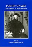 Poetry on art : renaissance to romanticism