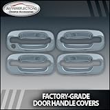 2002-2006 Cadillac Escalade & ESV & EST Chrome Door Handle Covers (w o pass... 