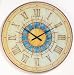 Murano Glass Clock - Yellow Sunburst