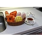 本物 そっくり だから モデルハウス や 家具 売り場 等 の お店 に ディスプレー すればグッと雰囲気アップ カゴ 入り ふっくら パン の 食品サンプル 展示用 全３タイプ TI061 (c.Cセット)