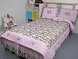Pink Camouflage Girl Twin Kids Childrens Bedding Set 4 pcs