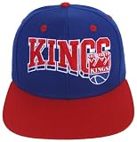Sacramento Kings Retro Snapback Cap Hat Script Blue Red