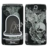 Skull Wing Protector Case Hard Phone Cover for Nokia Mural 6750 AT&T