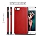 iPhone 7 Case Carbon Fiber,Roybens Hybrid Rubberized Ultra-Slim Anti-Slip Case TPU Leather Shockproof Cover for iPhone 7 (2016) - WineRed