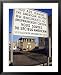 Checkpoint Charlie, Border Control, West Berlin, Berlin, Germany Collections Framed Art Poster Print by Michael Jenner, 25x31