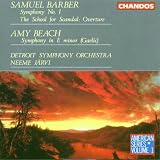 Barber: Symphony No. 1; The School for Scandal Overture; Beach: Gaelic Symphony