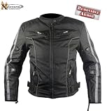 Ladies Black and Grey Cordura Vented Padded Jacket by Xelement
