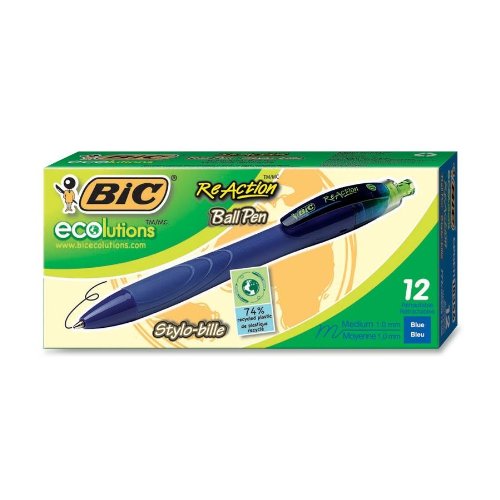 Bic CPGE11BE Ball Pen, Retractable, 1.0mm, Medium, Blue Barrel/Ink