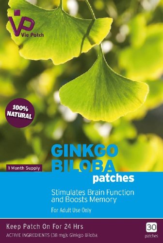 Vie Patch - GINKGO BILOBA - 30 Patches. Stimulates 
