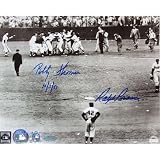 Steiner Sports MLB Ralph Branca/Bobby Thomson with Jackie Robinson Horizontal Autographed 8-by-10-Inch With Date
