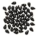 Czech Glass Beads 9mm Teardrops Jet Black (50)