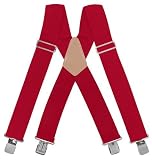 Rooster #110C 2' RED Heavy Duty Suspenders