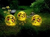 4tlg. Set Solarkugeln Tiffany Garten Leuchte Solar Kugel Lampe Leuchtkugel