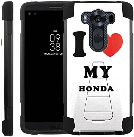 [I LOVE HONDA] LG V10 [Advance] Rugged [Duel Layer] Hybrid Kickstand Bumper Case [Heavy Duty] Cover for LG V10