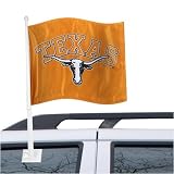 Texas Longhorns Burnt Orange Car Flag
