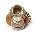 LIVEBOX Infant Baby Mocassins Premium Soft Sole Tassels Anti-Slip Summer Prewalker Toddler Sandals(M: 6~12 Months,Champagne)