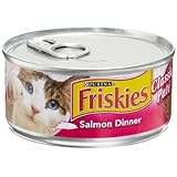 Friskies Cat Food Classic Pate, Salmon Dinner, 5.5-Ounce Cans (Pack of 24)
