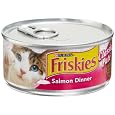 Friskies Cat Food Classic Pate, Salmon Dinner, 5.5-Ounce Cans (Pack of 24)