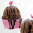 Cupcake Bath Bomb- Jane -Chocolate covered Strawberry Cupcake Bath Bomb- Jane -Chocolate covered Strawberry