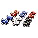 Dazzling Toys Pull Back & Let Go Race Cars 12 Pack, Assorted Car Colors: Red, White, Blue and Black, 3-4 Inch Cars