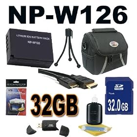 NP-W126 Repacement Battery For Fuji X-Pro 1 Accessory kit