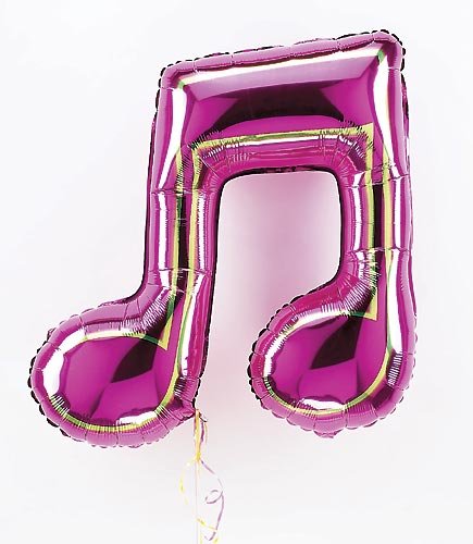 Double Musical Note Mylar Balloon