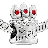 Pandora Style Happy Birthday Cake Bead Pandora Charms Compatible