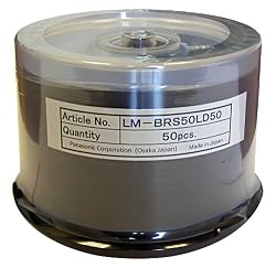 Panasonic 50GB 4X BD-R Double Layer Blu ray Blank Media (50 Disc Spindle)