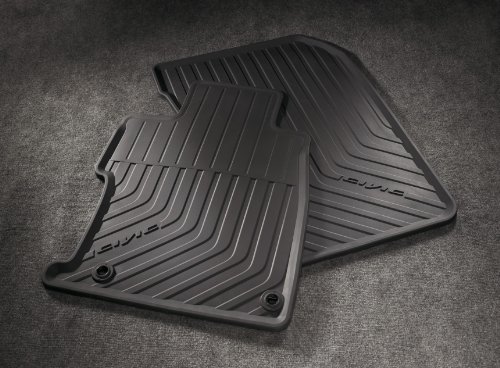 Honda Civic Genuine Factory OEM 08P13-TS8-110 BLACK All Season Mats 2 Door 2012 ( complete set of front and rear )