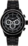Image of French Connection Stainless Steel Mens Multi Dial Black IP Bracelet Watch