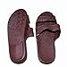 Brown Rubber Slide on Sandal Slippers Double Strap, Dark Brown Hawaii Sandal (8)