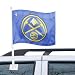 Denver Nuggets Light Blue Car Flag