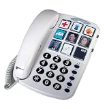 Geemarc Clearsound Photophone T�l�phone grosses touches amplifi� Blancpar Geemarc