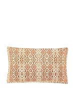 COINCASA Funda De Almohada Naranja/Nata 50 x 80 cm