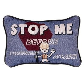 Set of 2 Volunteer Stop Decorative Throw Pillows 9" x 12"
