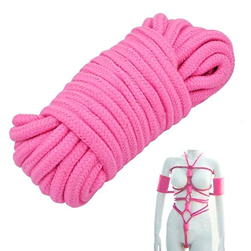 Lovess TM 32-foot 10m Long Japanese Bondage Rope Flirting Toys for Lover Couple Adult in Pink