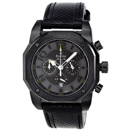 Bulova Men's 98B151 Marine Star Black on Black Color Scheme Watch On Sale
