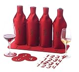 True Fabrications 25-Piece Blind Wine Tasting Kit for 4