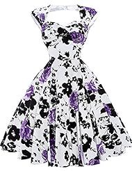 Cocktail Above the Knee Floral Print Cotton/Spandex Ruched Sleeveless Evening Dress/Homecoming Dress/Party Dress/Wedding Dress 