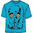 Star Wars C3PO Threepeeoh Big Face Lightweight T-shirt