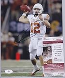 Colt Mccoy Texas Longhorns Rookie Signed Autographed Photo Coa + Hologram Jsa Coa