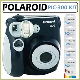 Polaroid PIC-300 Instant Camera in Black + Accessory Kit by Polaroid
