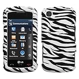Zebra Skin Phone Protector Cover for LG GT550 (Encore)