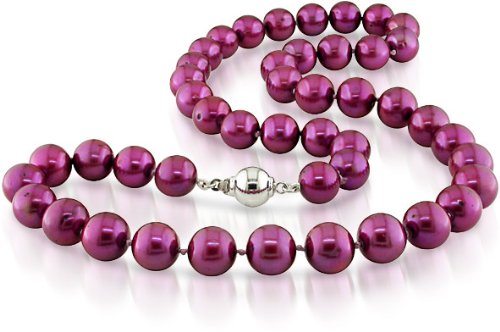 Cranberry Freshwater Pearl Necklace