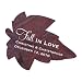 "Fall in Love" Personalized Leaf Sticker